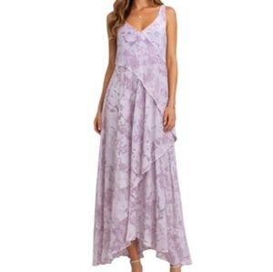 H by Halston Lavender Maxi Dress